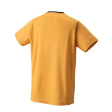 Yonex Badminton T-shirt V-Neck Tournament (official shirt of the national team) 2023 saffron yellow Men